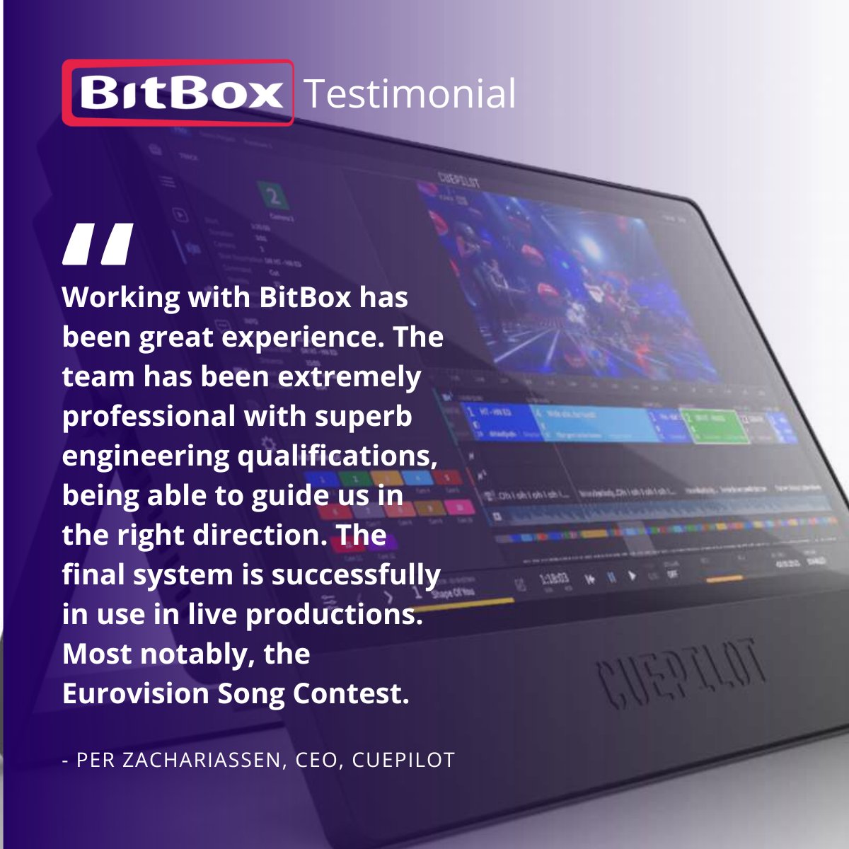 BitBoxLtd's tweet image. BitBox took on the challenge of enhancing CuePilot&apos;s Broadcast Studio Server to meet the demands of the ever-evolving broadcasting industry. We designed, manufactured, &amp;amp; delivered a solution that has powered some of the world&apos;s most-watched live events: bit.ly/3ImgfDJ