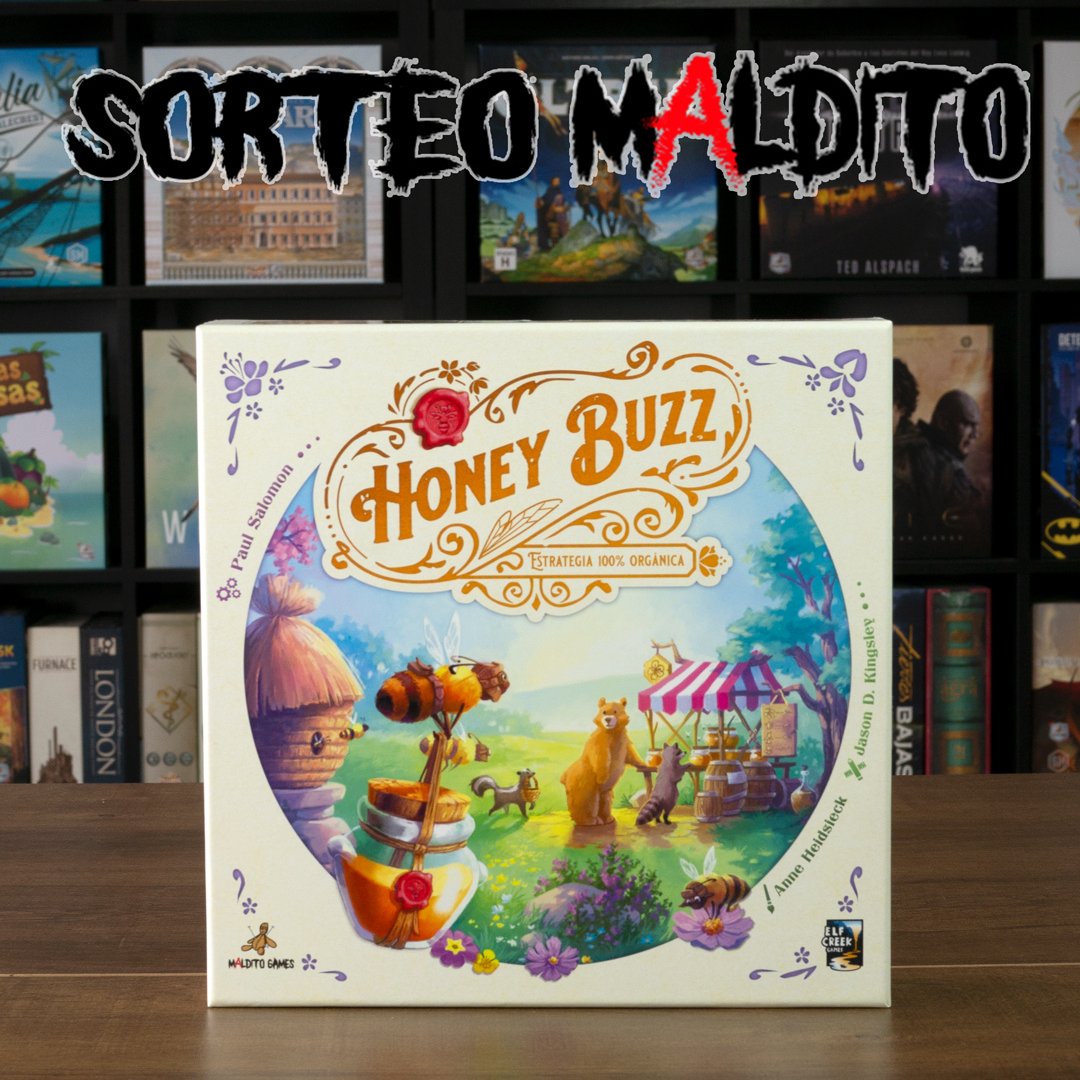🔴SORTEO🔴

Con motivo del lanzamiento de Honey Buzz os proponemos un nuevo #sorteomaldito !!🎉🎉
Para participar debéis:
🔺Sigue la cuenta <a href="/MalditoGamesES/">Maldito Games</a>
🔺Retwittear
🔺Menciona 3 personas con las que jugarías
Anunciaremos la persona ganadora el 17/10/23 ¡Mucha suerte!