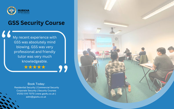 Kicking off our #doorsupervisorcourse in Farnbrough Head Office, with Dipak Gurung! Get in touch today to book your next course: gurkhasecurityservices.co.uk/security-train…

#grouptrainingcourses #groupsecuritytraining #farnboroughsecurity #securityproviders #trainingproviders #siainstructors