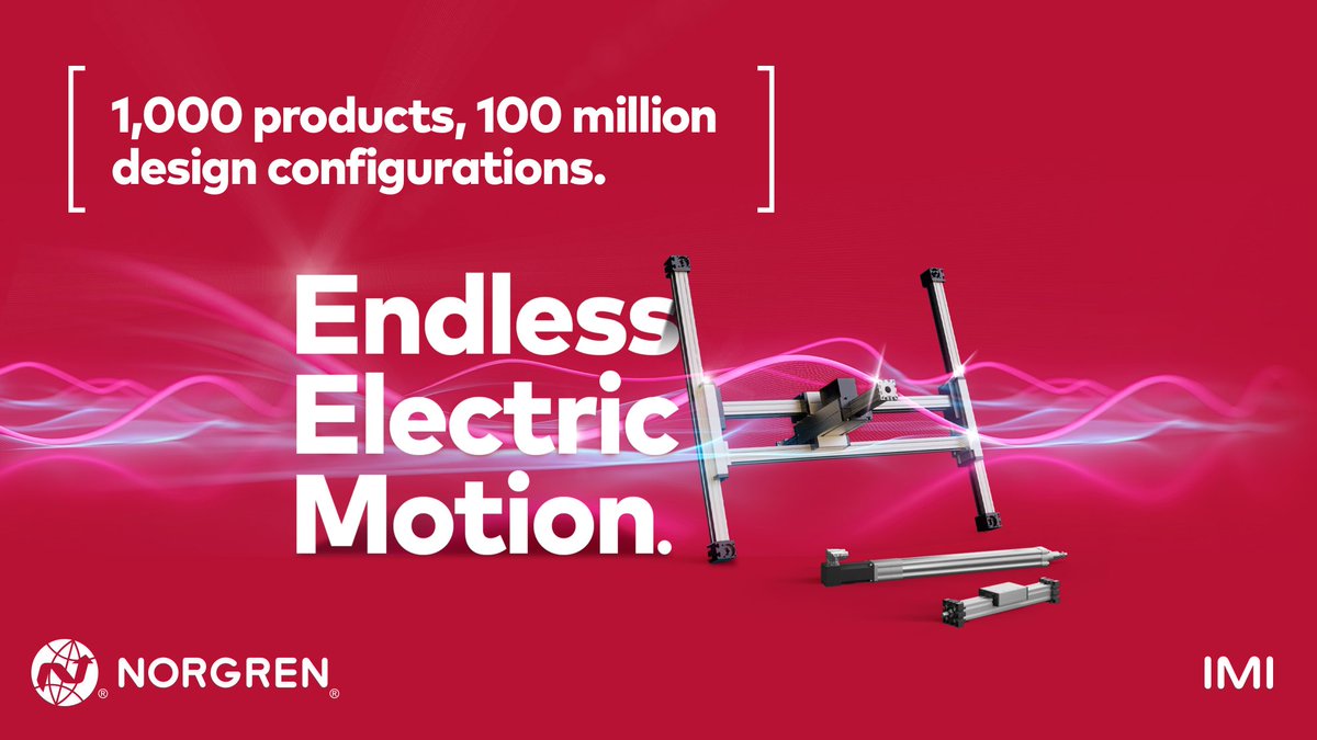 NorgrenNews's tweet photo. Discover how Endless Electric Motion β‘ can benefit your automation project. Improve speed, raise productivity, save energy or reduce cost of ownership.
Want to know more? π https://t.co/Y7rULiJFa9
#Norgren #BreakthroughEngineering #ElectricMotion #Engineering https://t.co/9Rczb0fg8c