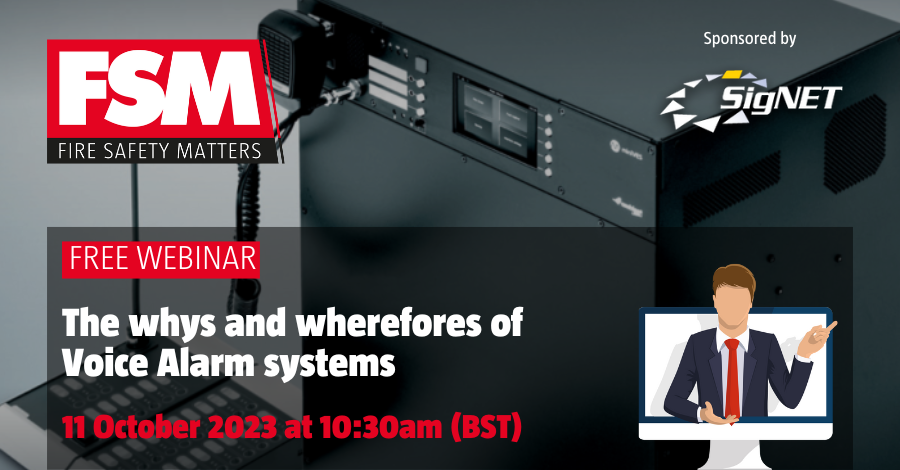 FSMatters_Mag's tweet image. Join us for the next FSM webinar with @signetac on 11 October 2023 at 10.30am, on the whys and wherefores of Voice Alarm systems. 
Register your free place now 👉 events.streamgo.live/the-whys-and-w…

#FSMwebinar #firesafety #VAsystems