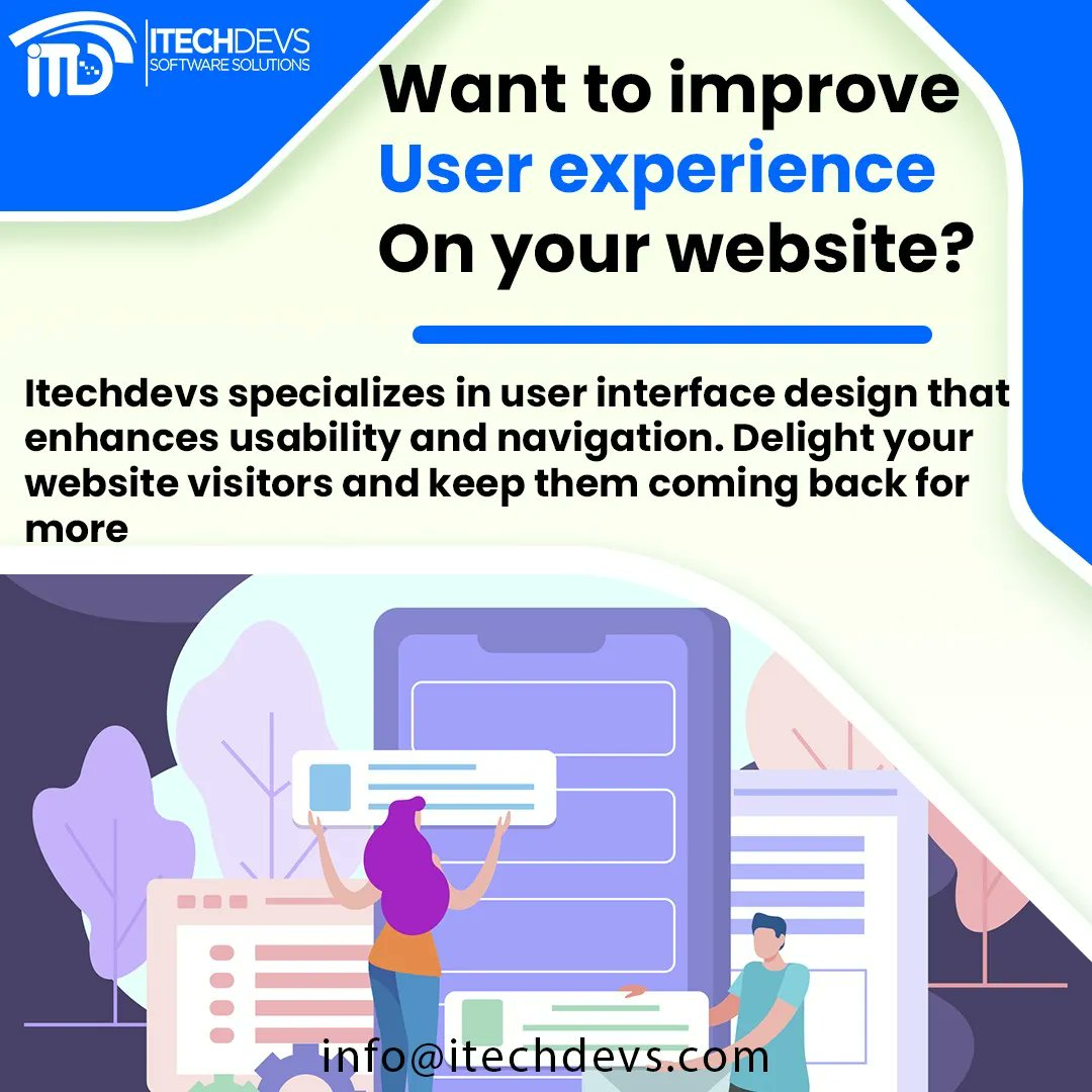 ITECHDEVS_'s tweet image. Crafting Digital Excellence: Your Vision, Our Expertise.
For More Information Contact us:
Email: Info@itechdevs.com
Don't forget to follow us at ITECHDEVS
#WebDesignPro #DigitalCraftsman #OnlinePresenceMaestro #WebsiteWizard #DigitalExcellence #WebDevGenius #itechdevs