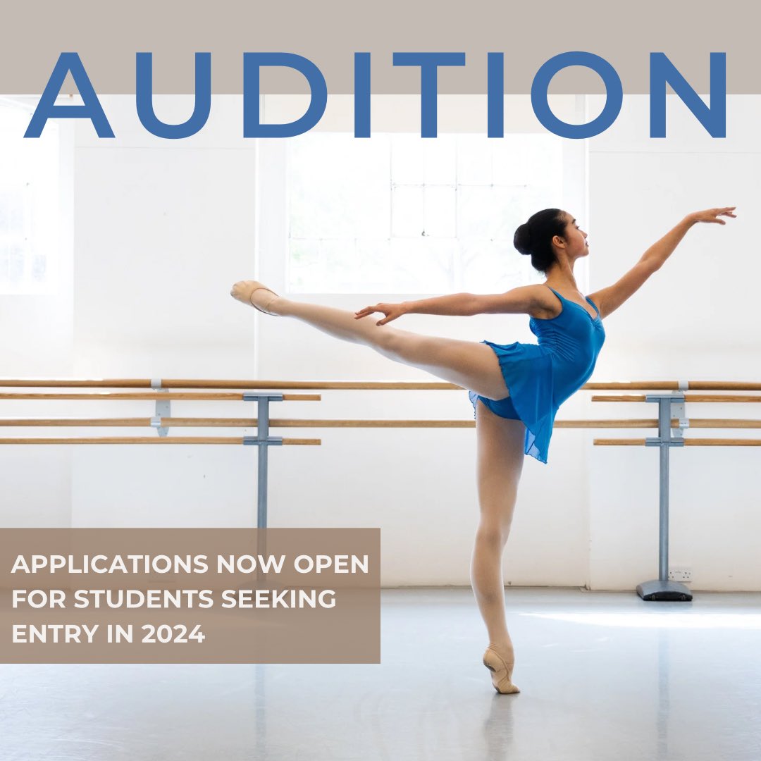 We are now accepting applications for #AUDITION2024 ✨With even more studio space and new classrooms at our home in Shepherd's Bush, don't miss this opportunity to train with leading tutors and achieve excellence across both vocational dance and academia. Londonvocationalballetschool.com