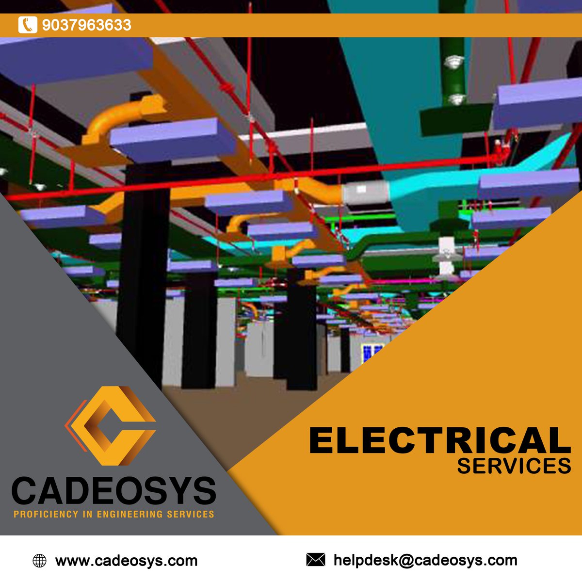 Cadeosys's tweet image. Cadeosys is a leading and expert outsourcing engineering company that provides electrical 
engineering services to assist our clients in achieving the desired results and connecting their expectations. 

  Call: 090379 63633
  cadeosys.com

  #cadeosys #MEP #BIM