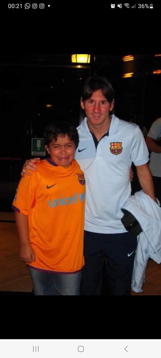 Messi diciendome "no llore' boludo"