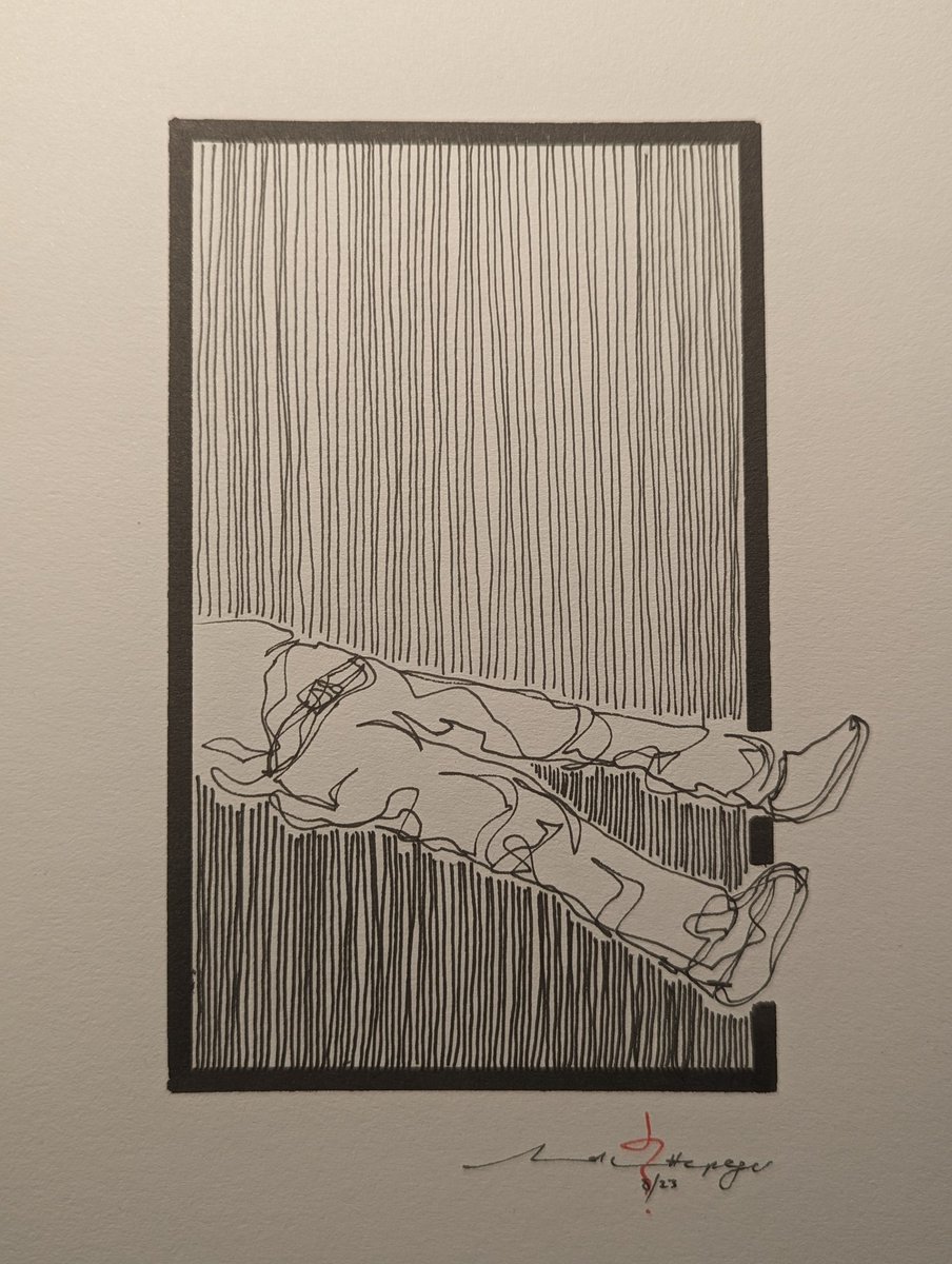 RevHappiness's tweet photo. I Lay Down Here So I Would Remember Everything You Wanted To
Felt pen on A5 paper
#ContinuousLineDrawing
#SingleLineDrawing #SingleLineSketch #LineDrawing #Staedtler #StaedtlerPens #Artline #ArtlinePens #MakeSomething #MakeArt #CreateArt #CreateSomething #TheDrumAndPage https://t.co/LkseCdvgoM