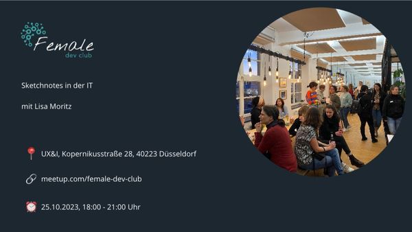 codecentric AG (@codecentric) on Twitter photo Freut euch auf den nächsten @female_dev_club mit <a href="/Teapot4181/">Lisa Maria Moritz</a> bei @ux_and_i am 25.10.!
Dort erfahrt ihr, wie ihr #Sketchnotes in euren Arbeitsalltag als Techie integriert und welche Vorteile sie für euch haben: cclnk.de/461jvxs Freut euch auf den nächsten @female_dev_club mit <a href="/Teapot4181/">Lisa Maria Moritz</a> bei @ux_and_i am 25.10.!
Dort erfahrt ihr, wie ihr #Sketchnotes in euren Arbeitsalltag als Techie integriert und welche Vorteile sie für euch haben: cclnk.de/461jvxs