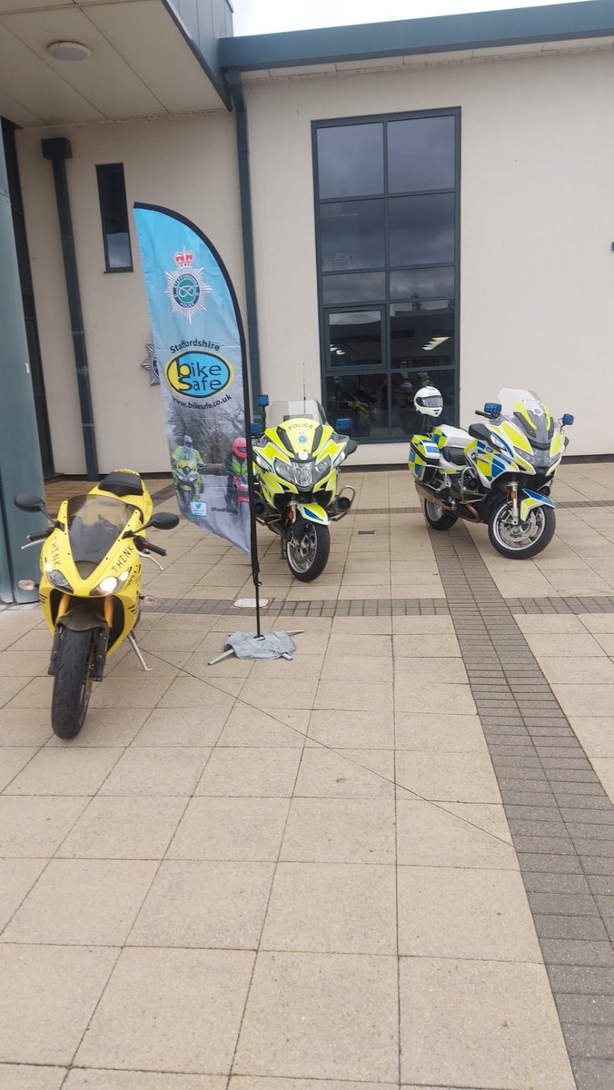 StaffsRoadHarm's tweet photo. Heading towards our Final @BikeSafeUK Workshop of 2023. Another group of Bikers enjoyed today's session and are now looking at further Advanced training after a snap shot of how much they can improve in just one day. Input from @Docbike  and @SkilledBiker about #Bikesense. https://t.co/TJ5GCJ7LzR