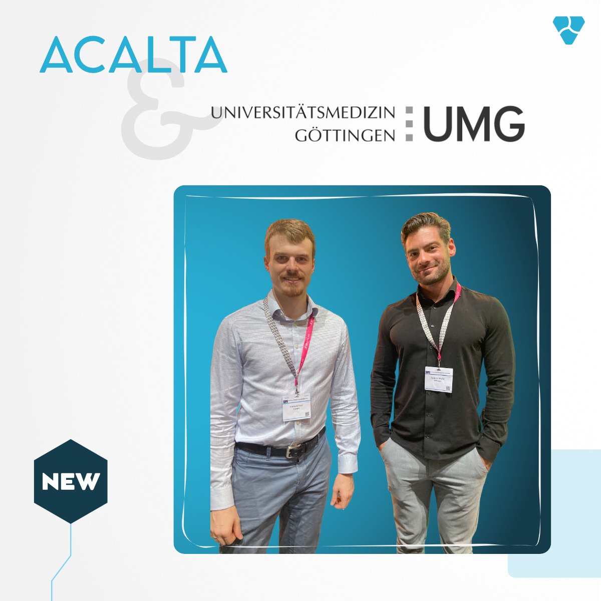 AcaltaGmbh's tweet photo. Welcome on Board @yourUMG! We are proud to announce that the clinic for #radiotherapy and radiation #oncology at the UMG is now additionally providing digital care for its patients in the context of treatment by using the Acalta Health Platform. 
#digitalhealth #rethinkhealthcare https://t.co/kU3r2HwDja