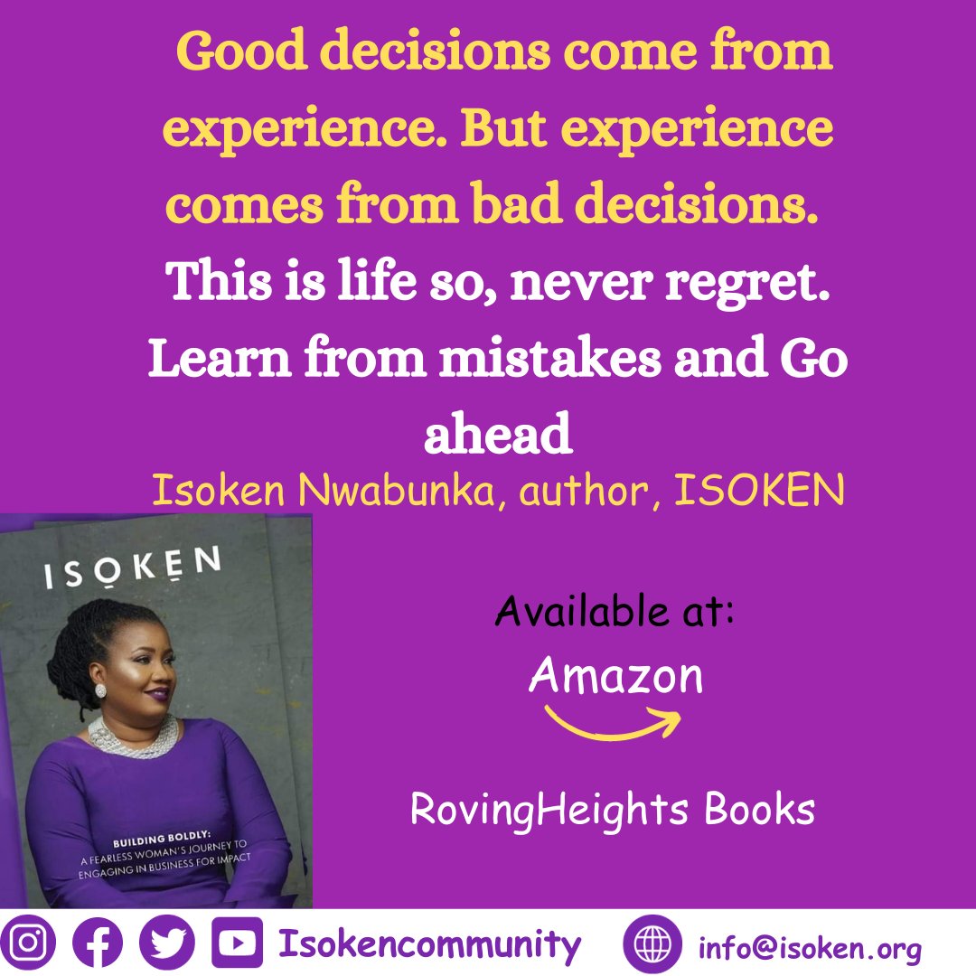 isokencommunity's tweet photo. Do not dwell in your past, learn from your mistakes and Go head.
#MondayMotivation
#isokenspeaks
#isokencommunity https://t.co/gE9xeRPPMg