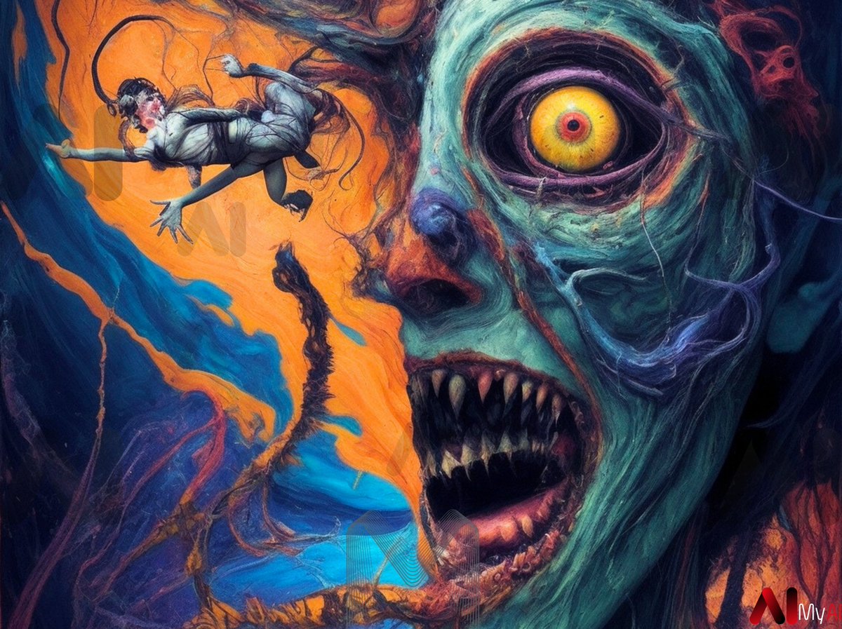 I won't have you without the darkness that hides inside you. Without the madness that makes me who I am, you can't have me. If our demons don't dance, neither can we.

#art #AI #ArtificialIntelligence #SDXL
