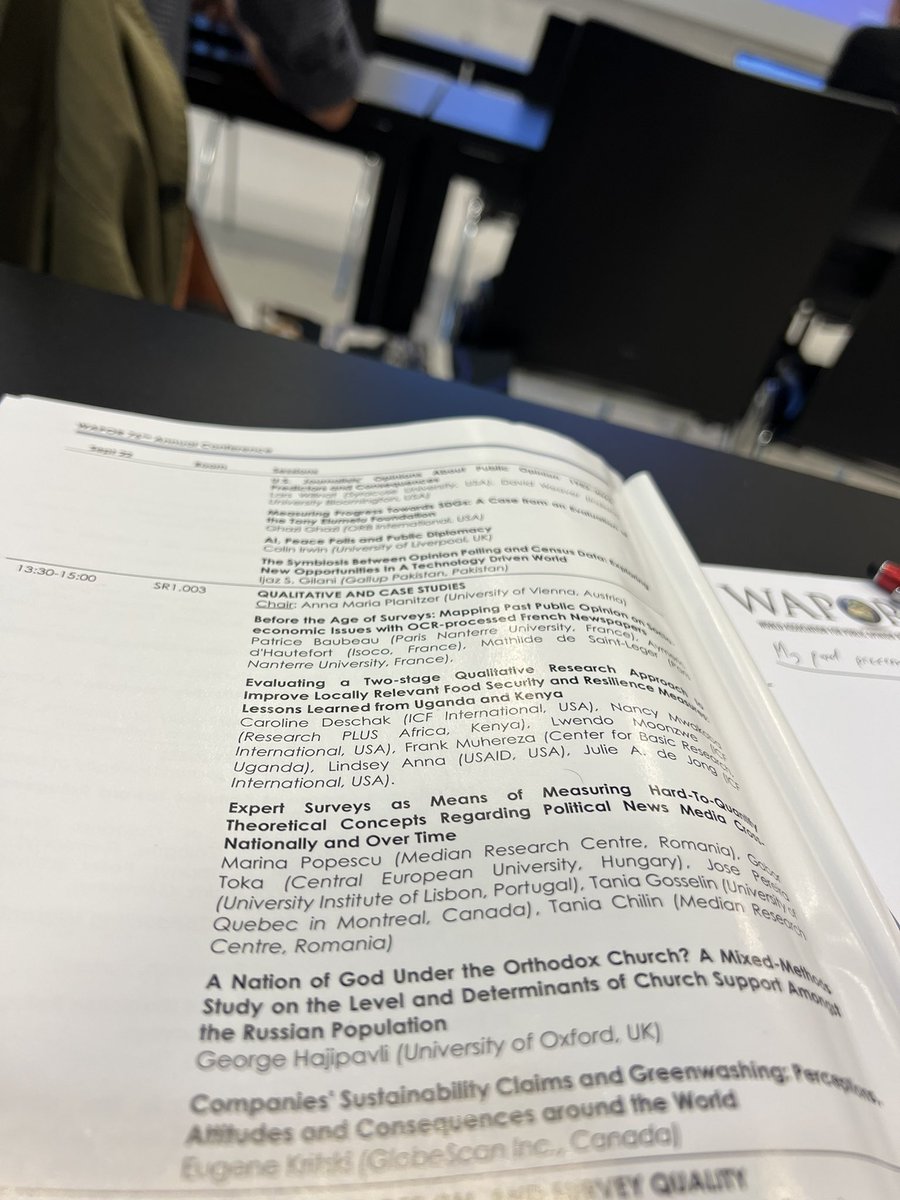 Wonderful to attend the <a href="/WAPOR/">WAPOR</a> conference, in #Salzburg @PLUS_1622! Addressed the extent to which the Russian Orthodox Church is popular among Russians, determinants of popularity, with preliminary insight on the Church’s public influence. Fun to chair, too! <a href="/REESOxford/">Oxford University Russian & East European Studies</a> #WAPOR23