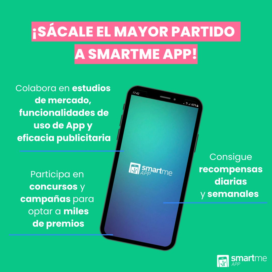 Smartme_App's tweet photo. ¡Ser Smartie trae miles de ventajas! 😉

No te pierdas ninguna campaña disponible en la App para acumular puntos en tu cuenta vip 🤑

#smartmeapp #dineroextra #estudiosdemercado https://t.co/gZ89bjC6Si