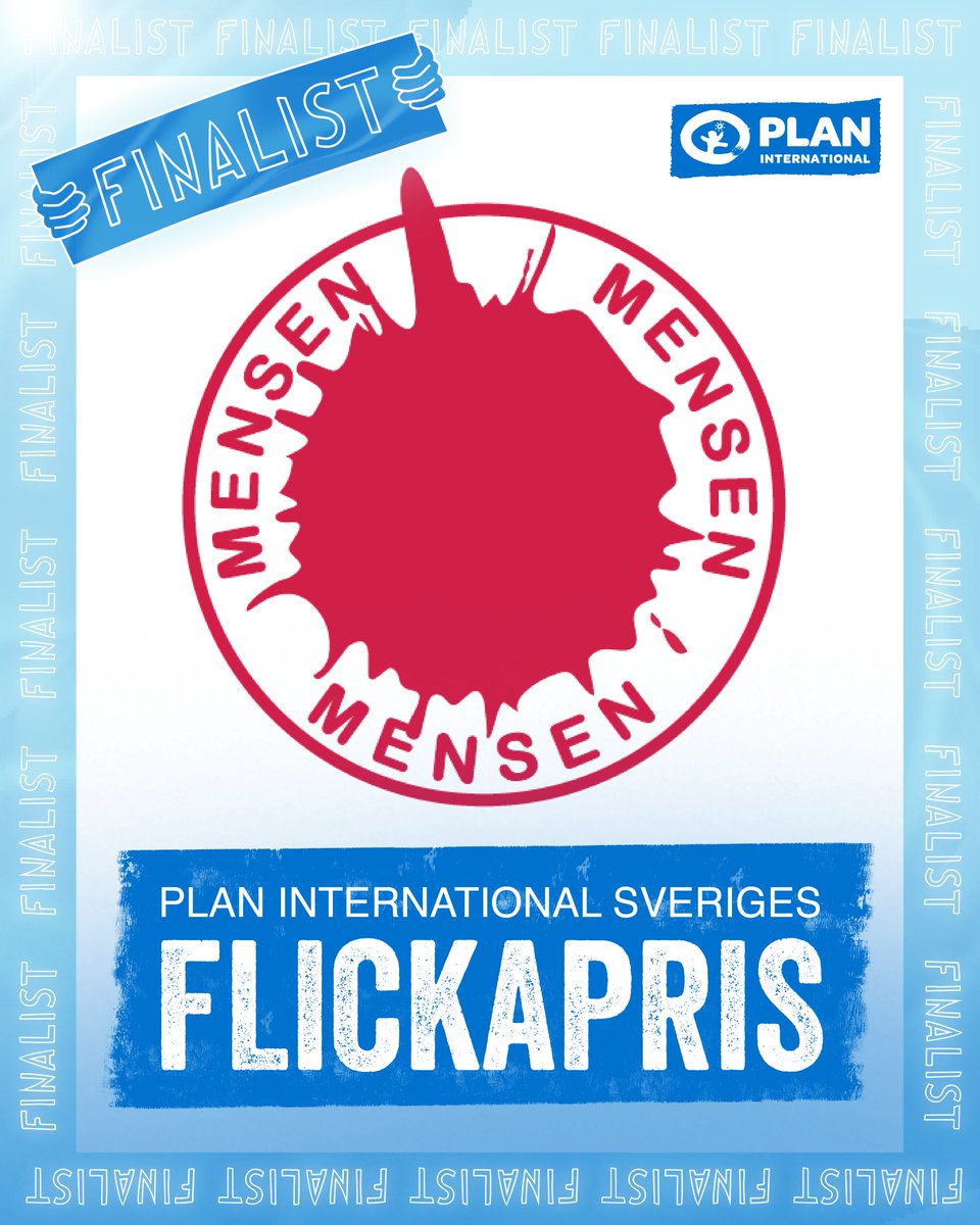 📢 Vi är stolta att presentera MENSEN - forum för menstruation som 1 av 5 finalister för Plan International Sveriges Flickapris 2023! ”Alla gynnas av en menskligare värld” säger organisationen som genom innovativa metoder normaliserar mens. Läs mer: plansverige.org/flickapriset