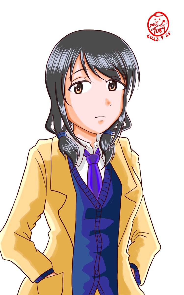 田村ゆり 「100日後上達する塗りちゃんから3年と約2ヶ月。今後も塗りを(塗りも)もっと頑張」|オヤジデスク@今日から頑張るのイラスト