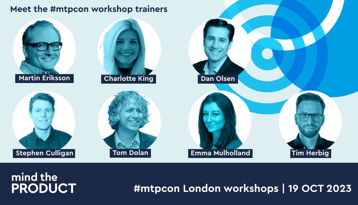 Meet our amazing #mtpcon workshop trainers - happening 19th Oct at <a href="/etcvenues/">etc.venues</a> 🙌
Our in-person, workshops are a must-attend event for any product manager looking to take their skills to the next level 📈mindtheproduct.com/mtpcon/london/… #ProdMgmt