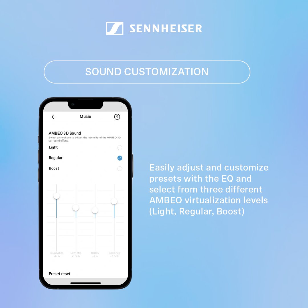 SennheiserIndia's tweet photo. Introducing the #Sennheiser Smart Control App, the ultimate companion to your #AMBEO #Soundbar.

✅Room calibration
✅Sound customization
✅Connectivity

Curious to learn more about its incredible functions? Swipe left to explore.

Shop here:https://t.co/DEcWbLYVaA https://t.co/VnFINyroGA