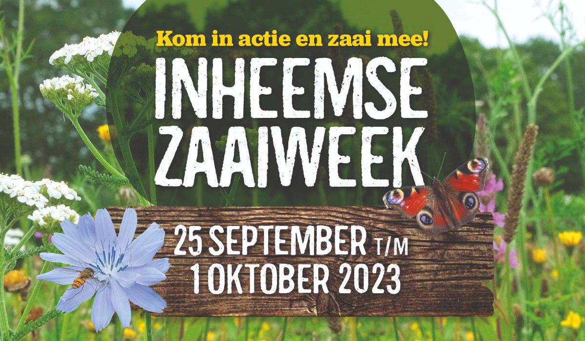 Deze week is de Inheemse Zaaiweek. Samen inheemse zaden in de tuin zaaien, om bij te dragen aan biodiversiteitsherstel. Meer informatie: inheemsezaaiweek.nl Zaden bestellen: cruydthoeck.nl/biodiversiteit…