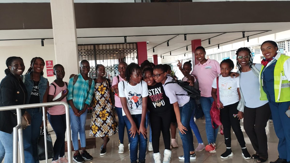We celebrated #girlsinaviationday with an inspiring event hosted by @WAI_Kenya at Moi International Airport. The day was filled with mentorship for young girls from Kilifi County, encouraging the next generation of female aviators to reach for the stars.