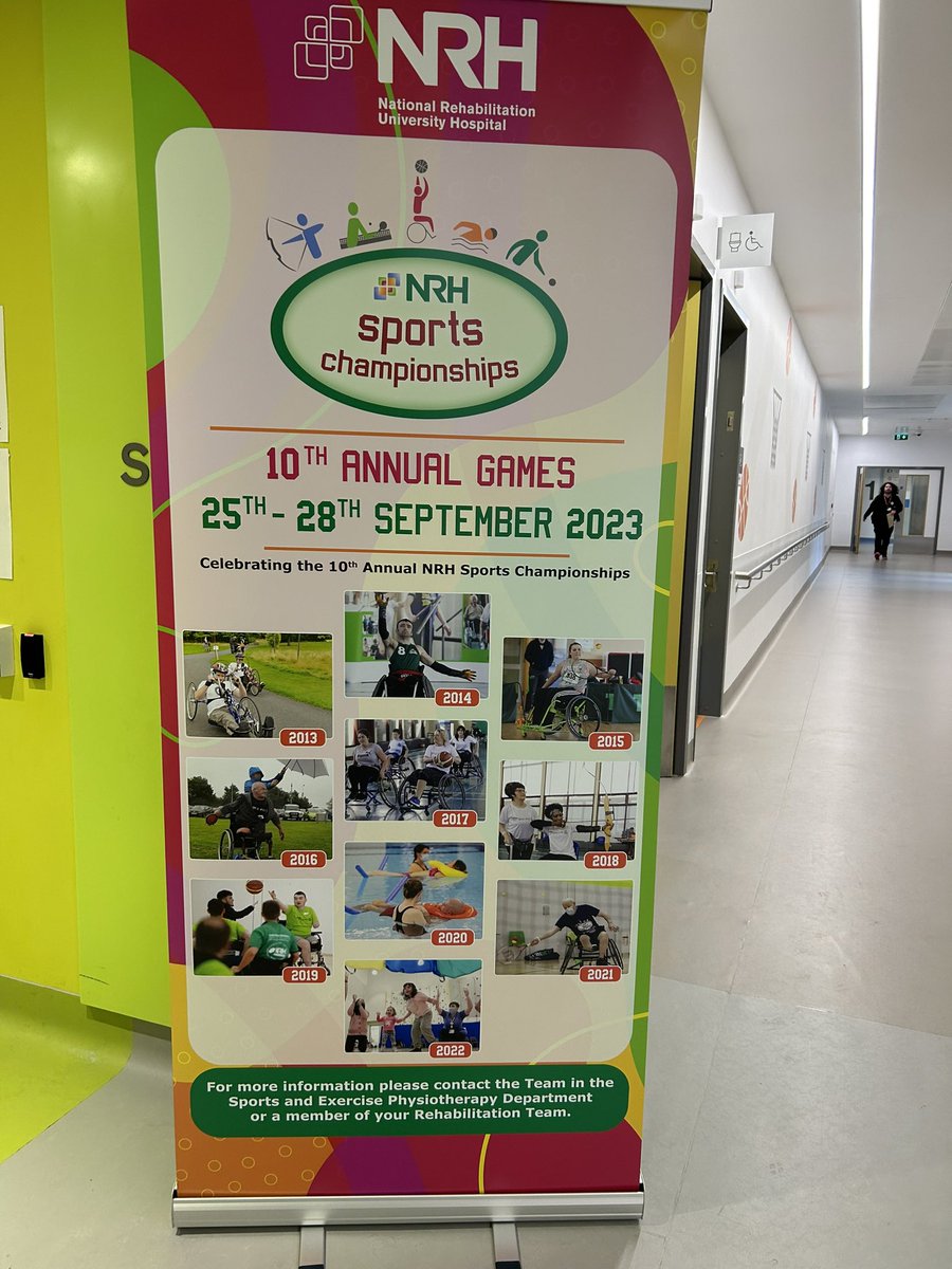TheNeuroPhysios's tweet photo. Let the games begin! 10th Anniversary #NRHSportsChamps officially  opened by Irish Paralympian Kerry Leonard with music of course from our talented NRH musicians https://t.co/ci7i6oLTjJ