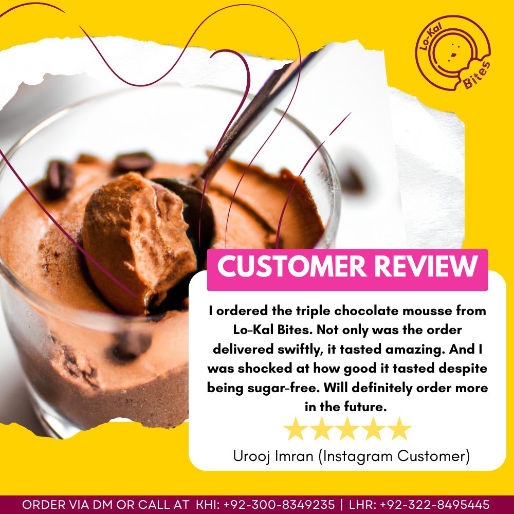 lokal_bitespk's tweet image. 😍 Our clients can't stop raving about the rich, creamy goodness. Taste the perfection yourself and savor the experience. 

#ClientLove #MousseMagic #HealthyIndulgence #LoKalBites #NourishingTreats #GuiltFreeSweets #BalancedFlavors #DeliciousWellness #TreatYourselfBetter