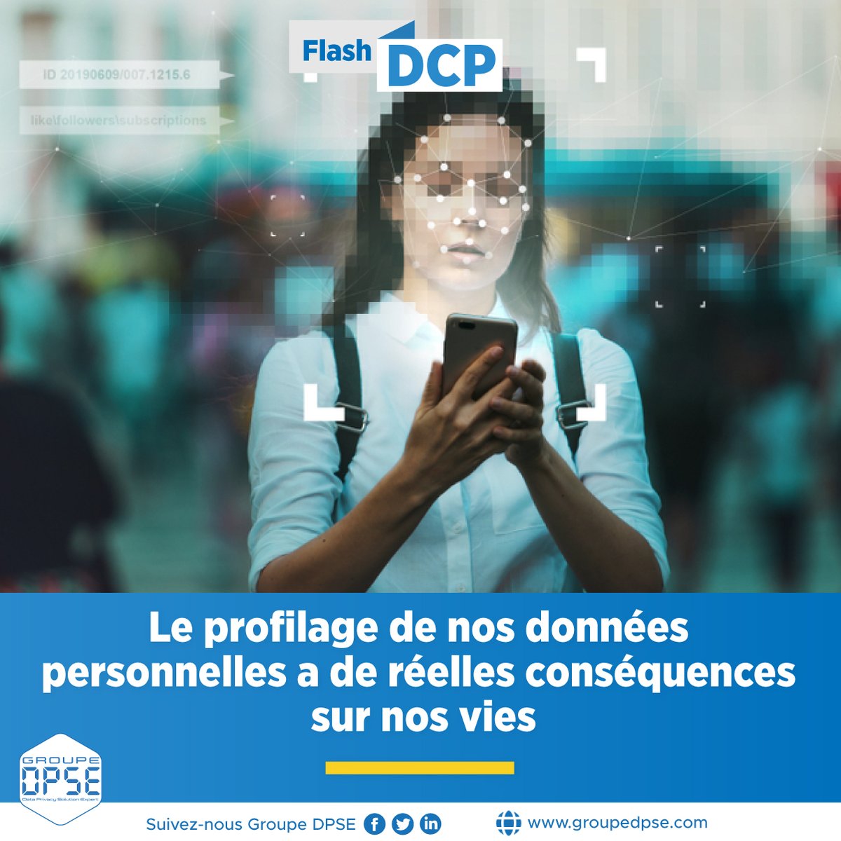#FlashDCP | Le profilage de nos données personnelles a de réelles conséquences sur nos vies

Source : bit.ly/455n44T

Retrouvez-nous sur 👉 : groupedpse.com
#GroupeDPSE #ProtectionDonnéesPersonnelles #RGPD #Compliance