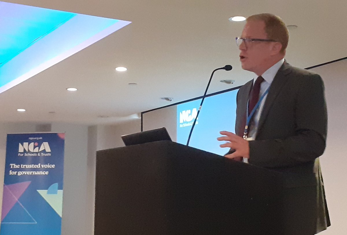 #ngaconf <a href="/MarkBlois/">Mark Blois</a> <a href="/BrowneJEdu/">Browne Jacobson Legal & HR for Education</a> &amp; vice chair of LEAD trust has joined us today to talk about MAT governance. He  agrees that the sector should no longer be called immature: there is much to share
