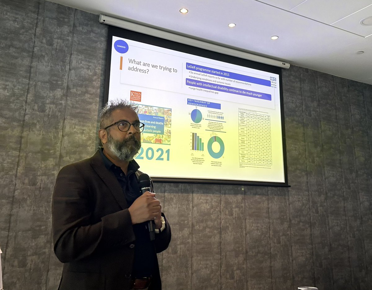 @SujeetJaydeokar talking on meeting the physical health needs of people with ID and /or NDD. Equity and inclusion are vital to make things better @Nell1Maria @psychiatryofid @LdSenate @cwpnhs @KenCourtenay @CANDDID1