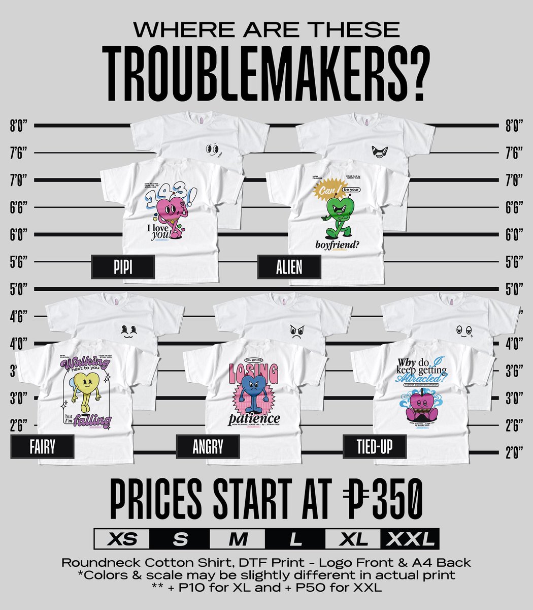 from_03racha's tweet photo. ( 🛒 ) — wts lfb ph #03racha_sells

troublemakers collection 💗⛓️
&amp; maniac in mnl 💚🔩

⇢ pre-order period: sept. 25 - oct. 10
⇢ dop: oct. 15, ₱100 nrdp PAYO
⇢ dm me for intl orders! 🌍

order here: https://t.co/GvliMqfc85

size chart &amp; indiv samples in thread below ! https://t.co/epSH9q80C3