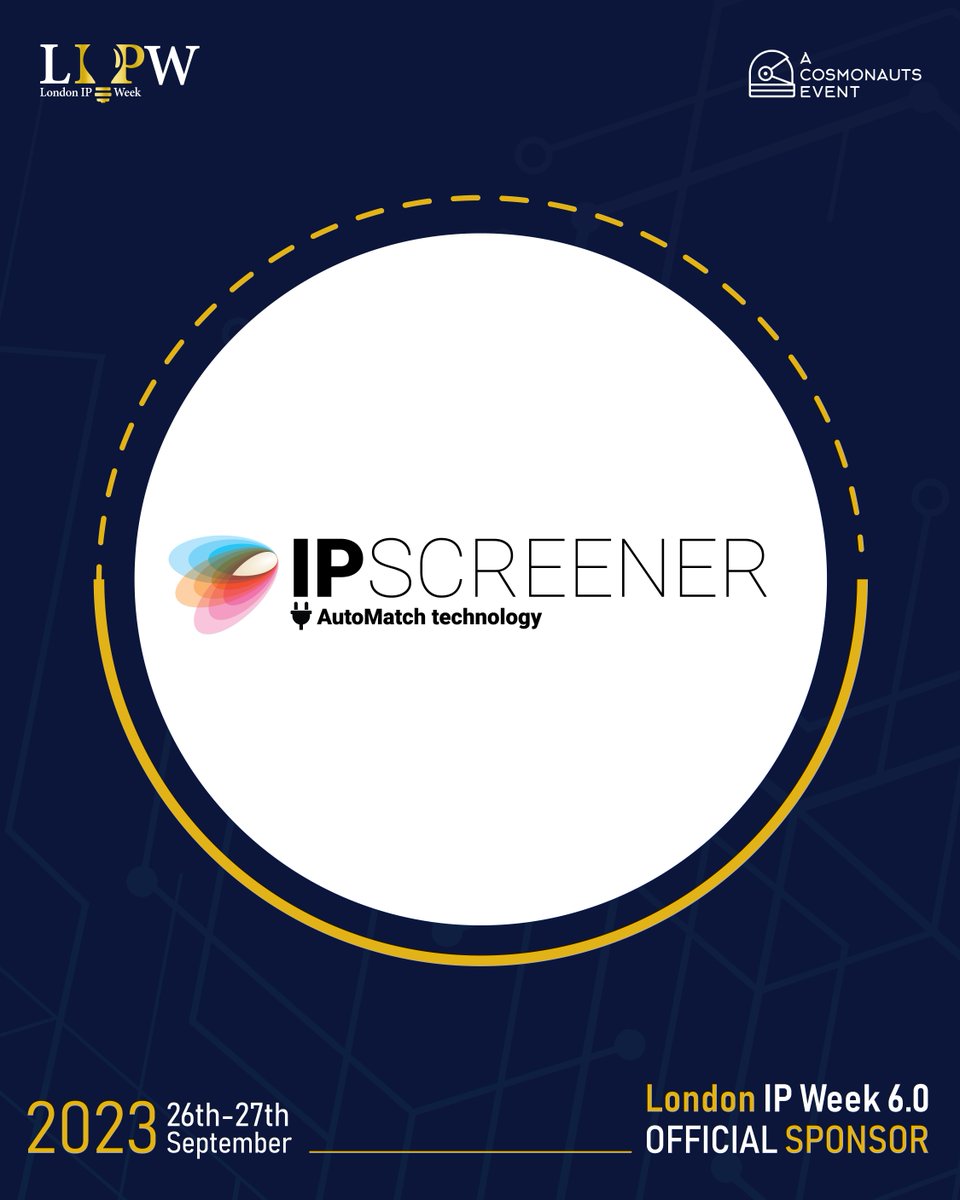 Do you have an idea, but not sure if a similar concept is out there? Look no further –IPScreener is teaming up with us at London IP Week to provide the support you need 🤝! ➡️ londonipweek.com/tickets #LIPW