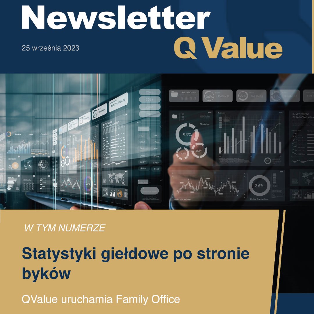 QValueSA's tweet photo. Newsletter Q Value nr 31 https://t.co/XnY01iuA2o
1️⃣ Statystyki giełdowe po stronie byków
2️⃣ QValue uruchamia Family Office
3️⃣ Fed słodko gorzki

#qvalue #newsletter https://t.co/toGnpJ8avt