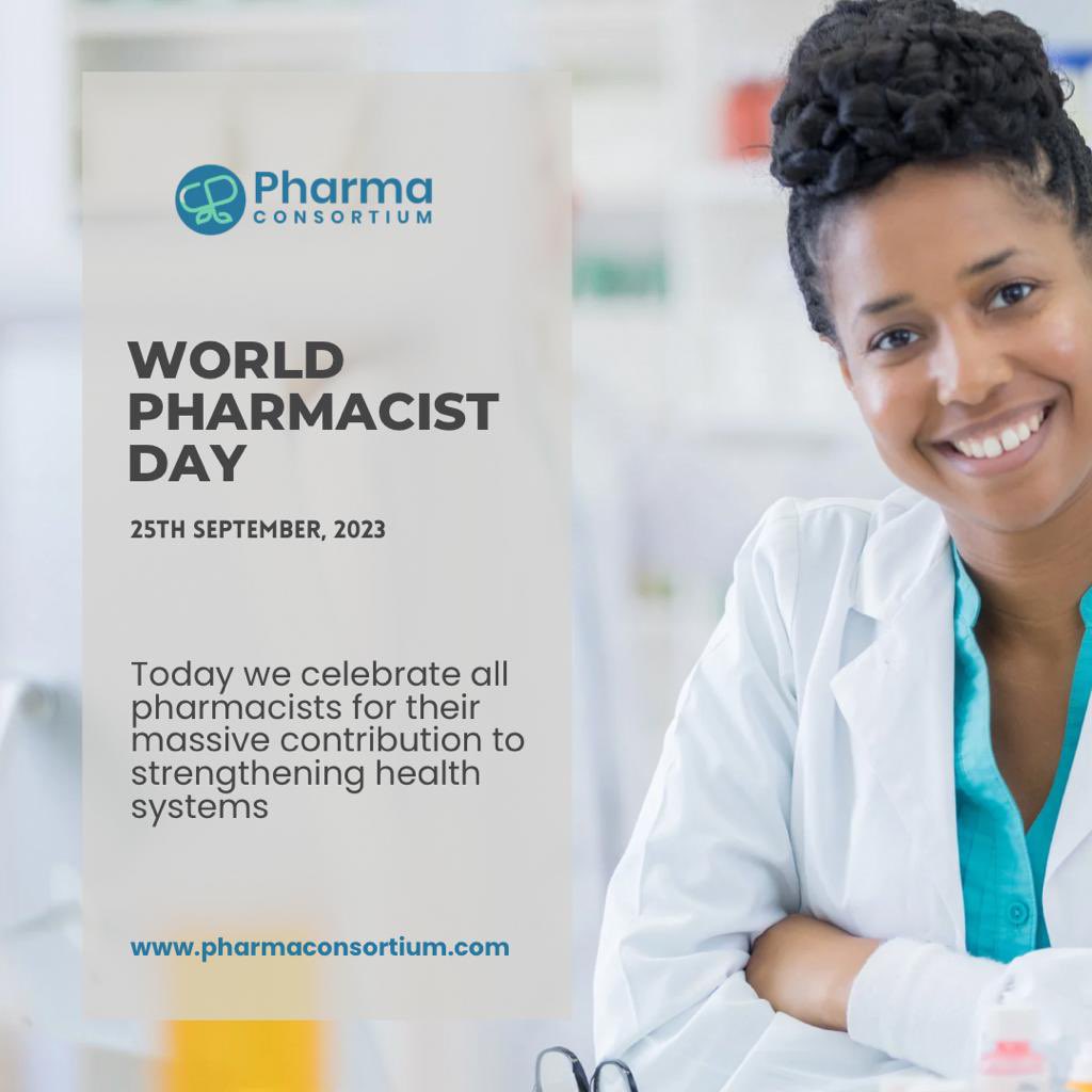 Ph_Consortium's tweet photo. Thanks to all #pharmacists for being the medication experts we rely on. Happy World Pharmacist Day!
#WPD23 
#StrengtheningHealthSystems https://t.co/1MXRejYZ78