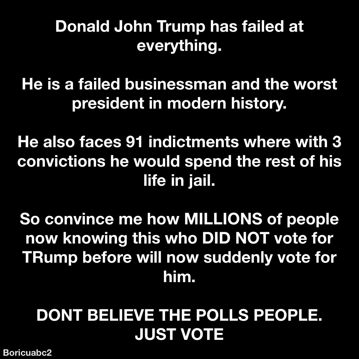 Trump is a failure