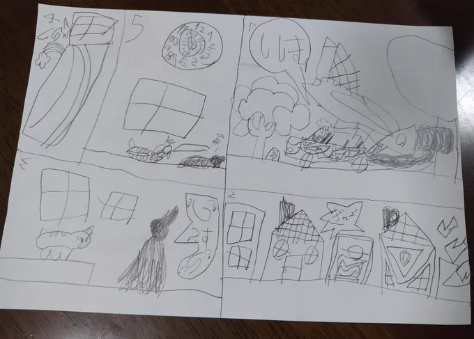 色々描いている。ストーリーは不明。 