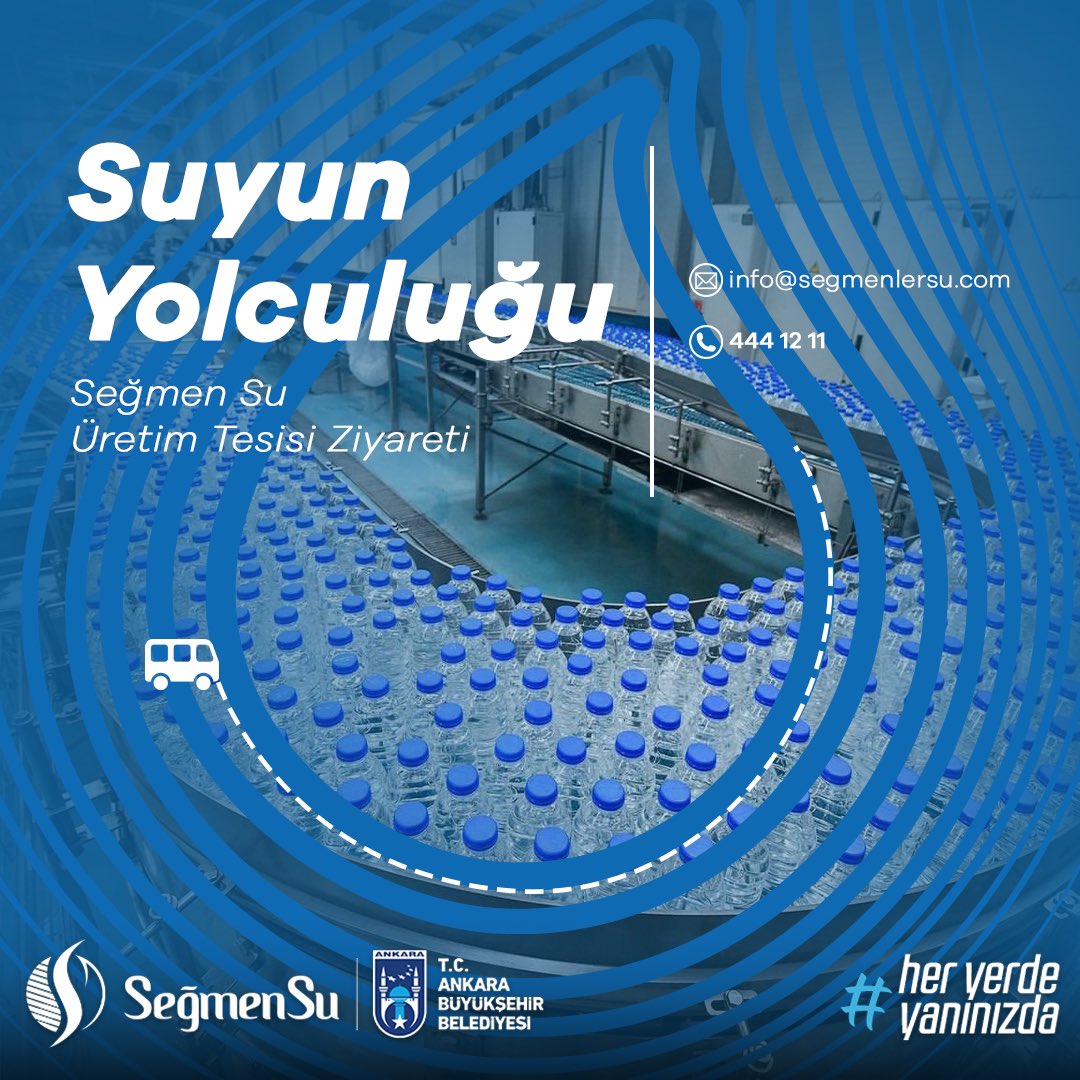Suyun yolculuğu başlıyor! 💧 SeğmenSu üretim tesislerimizi ziyaretçilerimize açıyoruz. Gururla içtiğimiz o su nasıl üretiliyor hep birlikte deneyimleyelim. ♥️ Detaylı bilgi ve başvuru için

📞 444 12 11