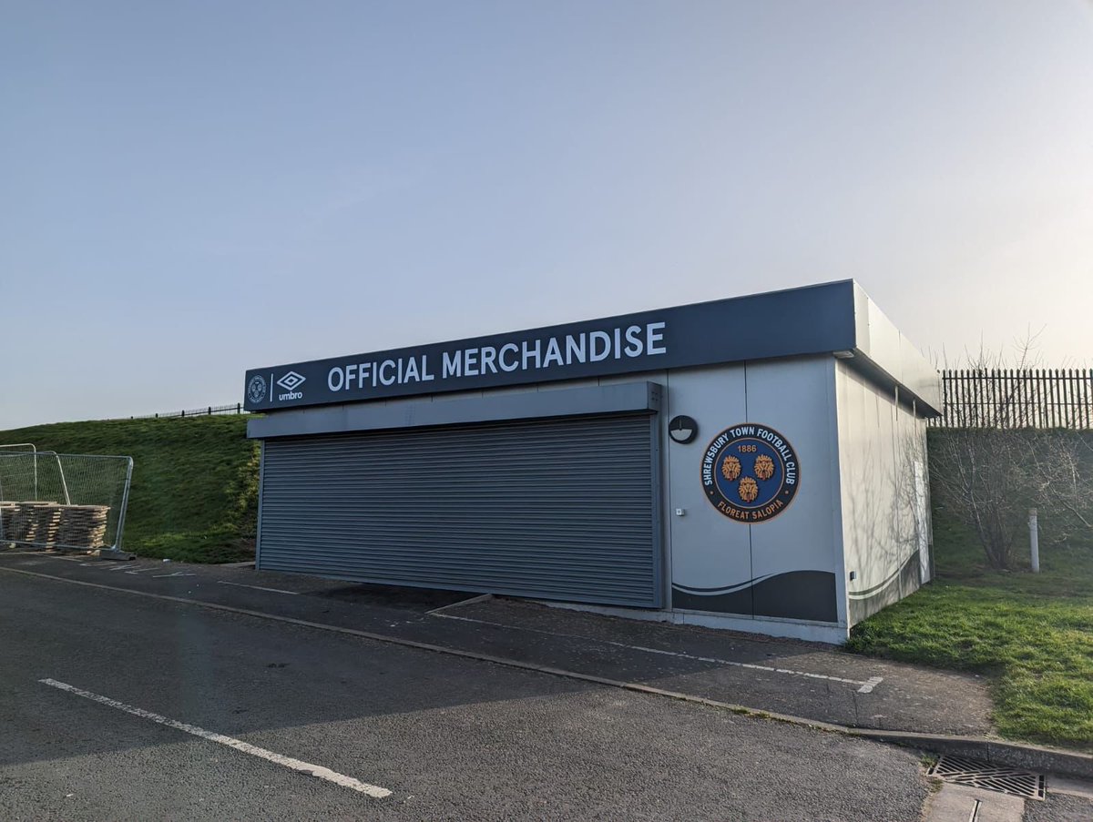Cyclone_Signs's tweet image. Have you been to the new Shrewsbury Town FC club shop?

We had the pleasure of supplying and fitting the signage for the new Shrewsbury town club shop!

#cyclonesigns #stfc #clubshop #signage #standoffletters #blueandamber #umbro #merchandise #football #shrewsburytown #shropshire