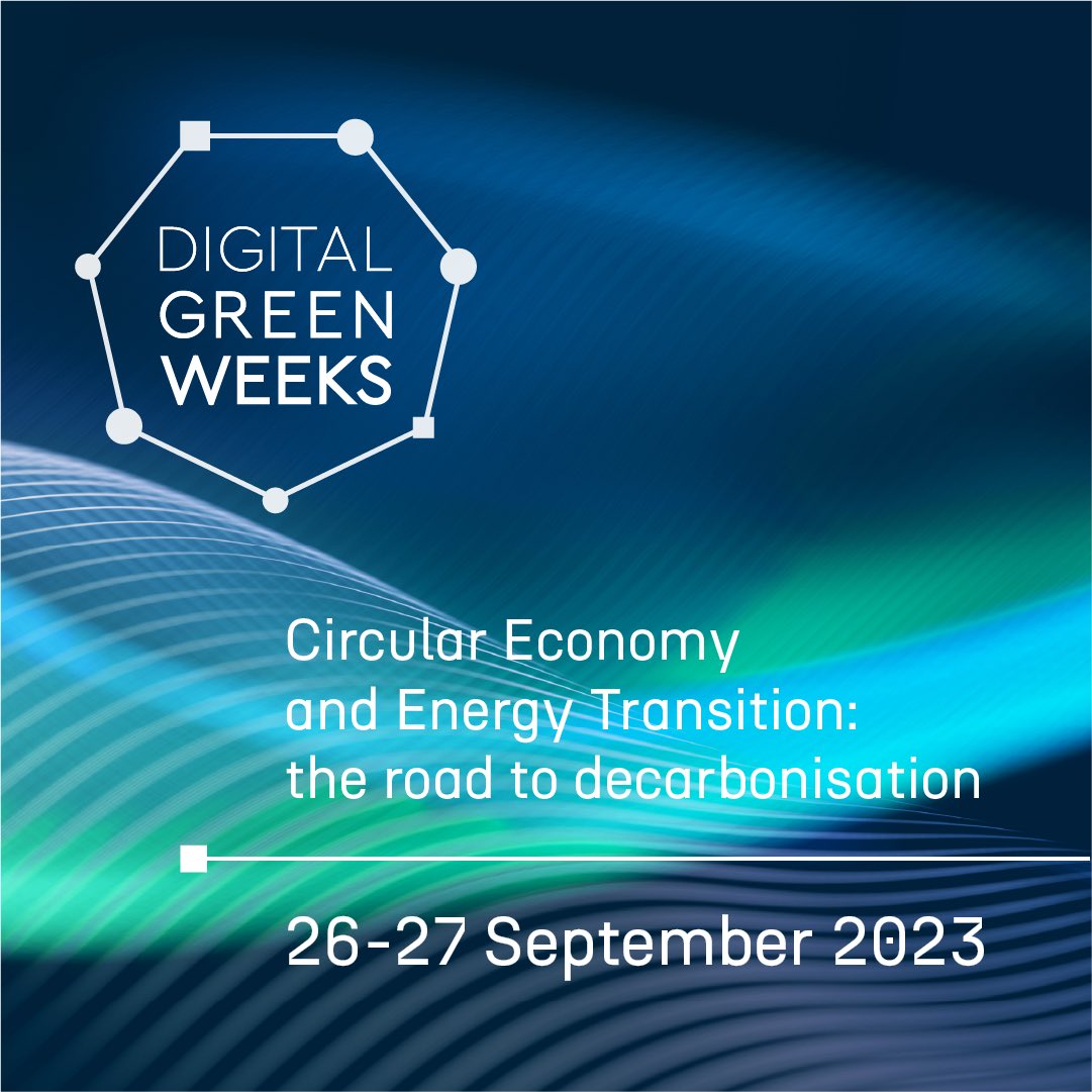 Take part in the digital green week! 26-27 September 2023 👉🏻👉🏻bit.ly/3EOLHID 2 days of conferences dedicated to the Ecological and energy transition. #Ecomondo23