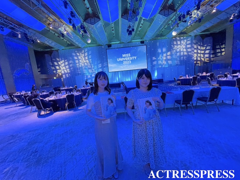 actresspress's tweet photo. 『ミスユニバーシティ2023』がホテル雅叙園東京にて行われ、取材で伺いました！

小林瑞、青島葉奈がリポーターを担当します。

本日の模様は、アクトレスプレスの記事にて公開されますので、ぜひご覧ください♪
https://t.co/fxp1MJYvbw

#ミスユニバーシティ
#ミスユニバーシティ2023
#missuniversity2023
#ACTRESSPRESS