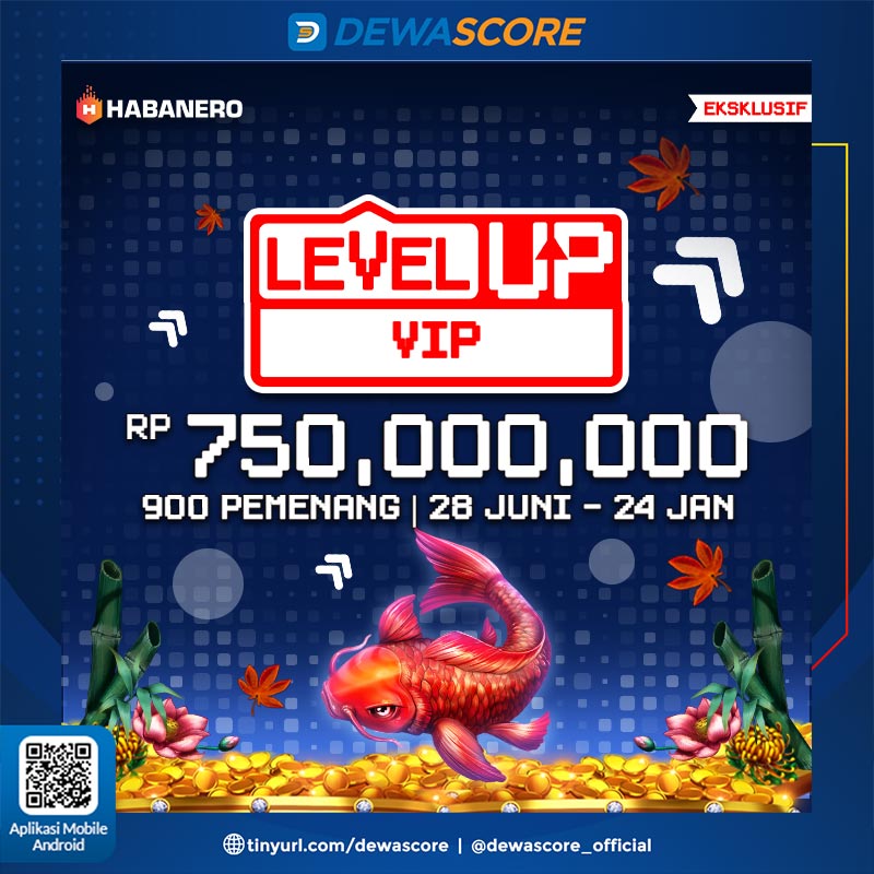 ofc_dewascore's tweet photo. Tingkatkan isi dompetmu dengan menangkan turnamen HABANERO LEVEL UP VIP di DEWASCORE🚀💰 Mainkan sekarang dan Menangkan total hadiah Rp 750,000,000 untuk 22,000 pemenang https://t.co/VPJ1b3jtD1