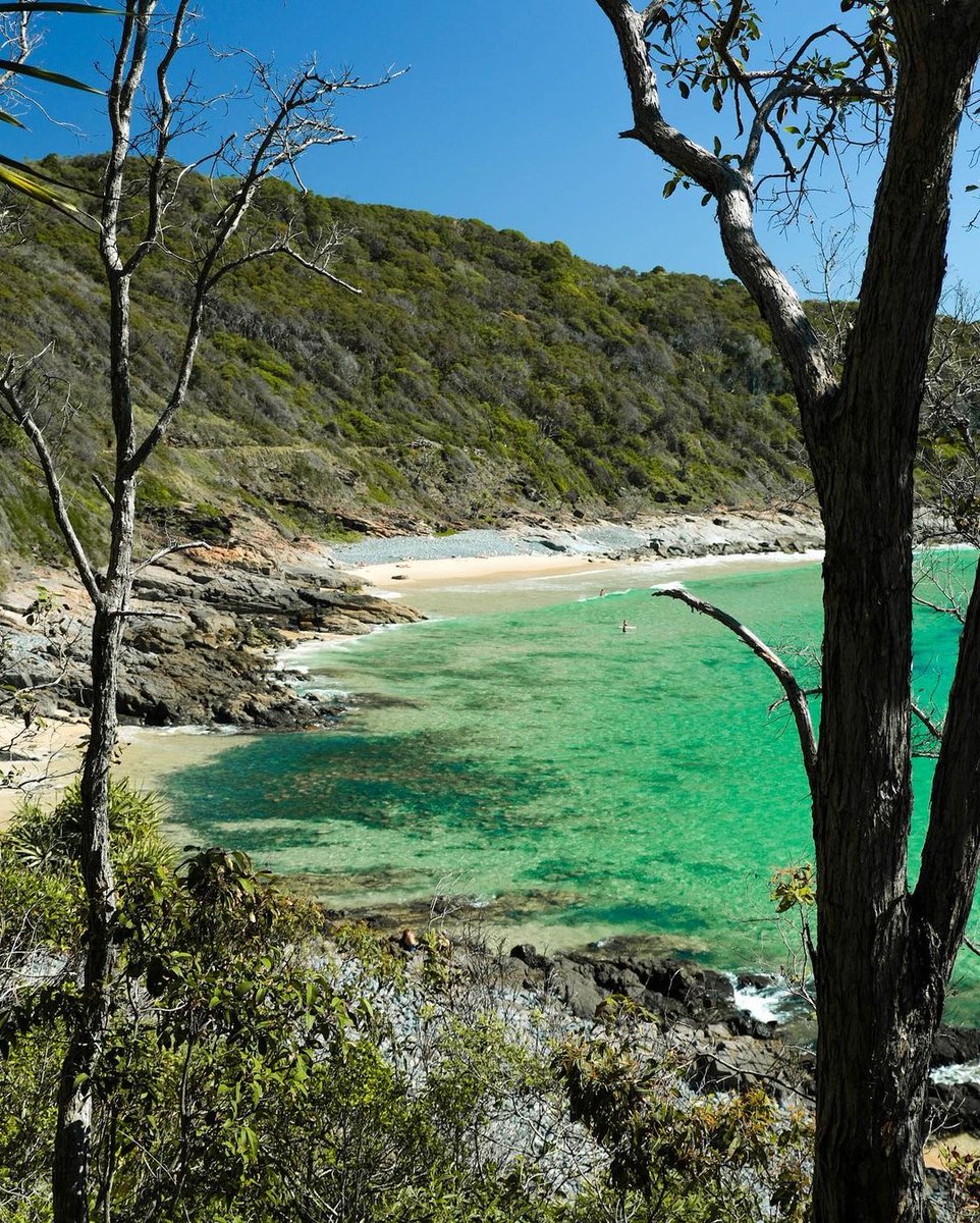 Don't mind us - we're just busy imagining this is our office view! Granite Bay in Noosa is popular for #surfing 🏄 and is accessible via a track that also bypasses Laguna Bay and Tea Tree Bay. 🔺 Safety note: this is an unpatrolled beach. 📸 credit: @gbvision_landscapes