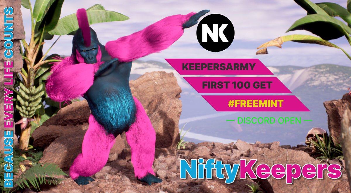 🚀 Dive into the future of NFTs! <a href="/NiftyKeepers/">NiftyKeepers</a> is redefining the game with a community-driven approach. Secure your spot in the #KeepersArmy and seize the opportunity to own a limited #FreeMint role. Act now and be part of the revolution!
```

discord.gg/VVrQrFk7