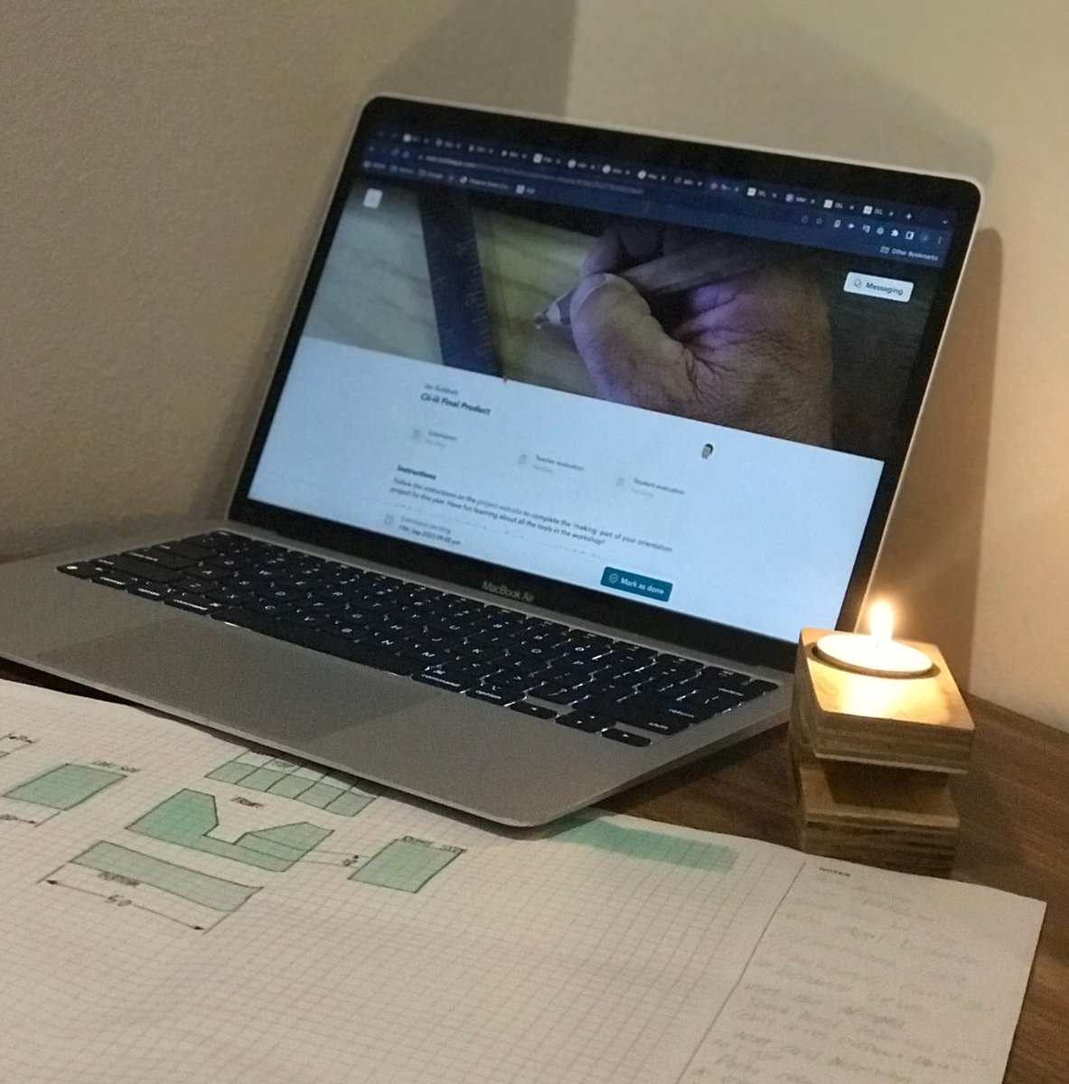 jhjgubbels's tweet photo. Orientation project #grade8 #MYPDesign: #DesignAndMake an emergency candle holder. #UNISDesign #Workshop #TechnicalDrawing https://t.co/6hZTYqNw4B