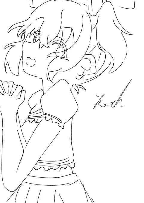 あげる絵がないので30分ドロしました。
#イラスト 