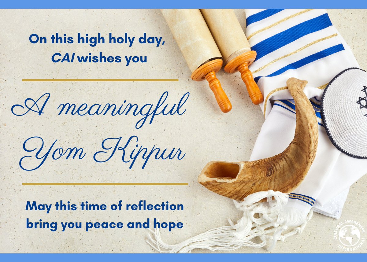 CulturalAdvice's tweet photo. To those observing Yom Kippur, may you have an easy fast and purposeful day of reflection. #yomkippur2023 https://t.co/pBu4i7ho2o