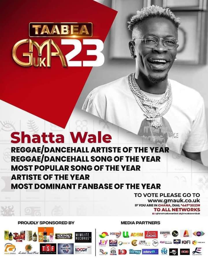 city_shatta's tweet photo. We wish @Shattawalegh and #ShattaMovementTeamAndFans much success and joy at the #GMA23  award ceremony. May it be a great success and inspire the music world 🇬🇭...
#TAABEA  #TaabeaGMA23UK 
#SHAXI #KONEKTALBUM #ONGOD https://t.co/k862BmVunH