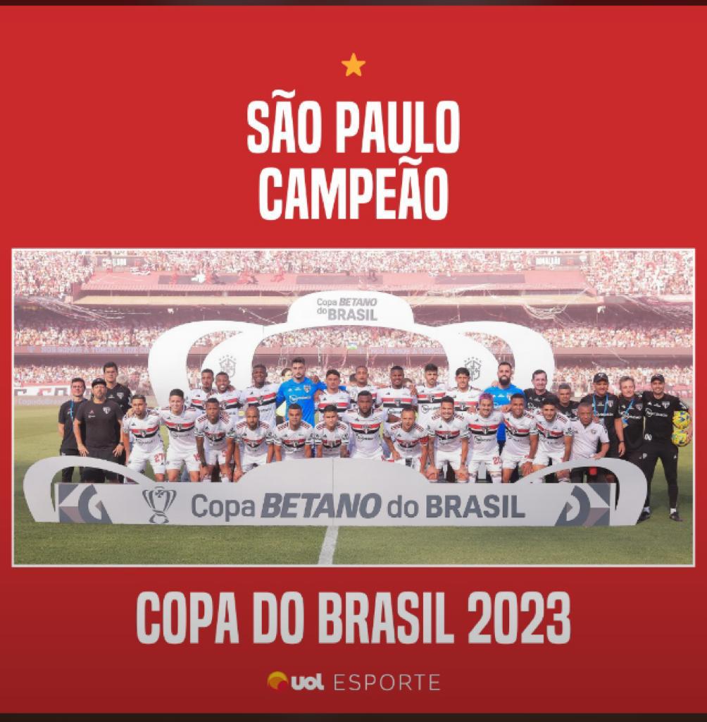 Salve o Tricolor Paulista 🏆⚽️
Copa do Brasil 2023.
#CopaDoBrasil2023