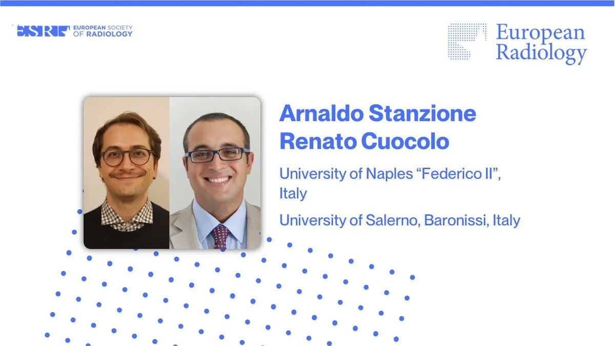 European Radiology (@eurradiology) on Twitter photo Commentary: Generalizability of prostate #MRI deep learning: does one size fit all data? (<a href="/StanzioneMD/">Arnaldo Stanzione</a> & <a href="/renatocuocolo/">Renato Cuocolo</a>)
#EuropeanRadiology
Commentary 👉 buff.ly/3R35SKa
Original Article 👉 buff.ly/45wrVx8 Commentary: Generalizability of prostate #MRI deep learning: does one size fit all data? (<a href="/StanzioneMD/">Arnaldo Stanzione</a> & <a href="/renatocuocolo/">Renato Cuocolo</a>)
#EuropeanRadiology
Commentary 👉 buff.ly/3R35SKa
Original Article 👉 buff.ly/45wrVx8
