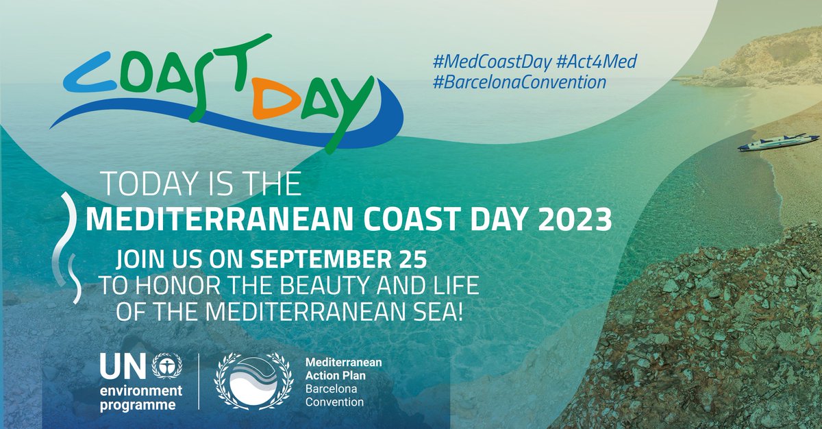 InfoRac's tweet photo. ✅Let' s celebrate the #MedCoast Day!
🌟The Mediterranean Coast Day is organized by
@PAP_RAC & the @UNESCO Intergovernmental Hydrological Programme.
📣This year's edition focus on coastal aquifers.
🔛https://t.co/F6EEQJAYvi https://t.co/hsr6X7b1aK