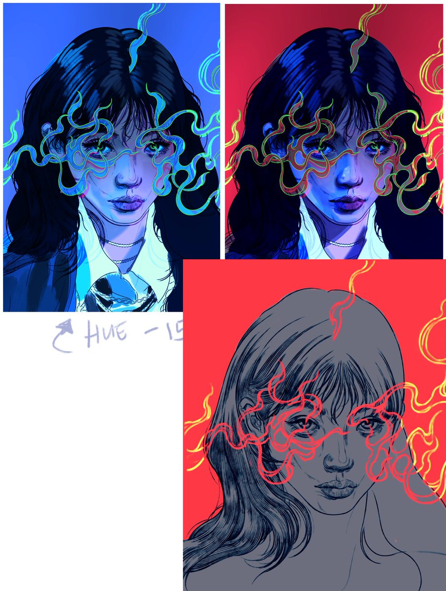 Some artworks of mine have multiple lineart variations. 

You'd be surprised how small process adjustments can make them look and feel quite different. 