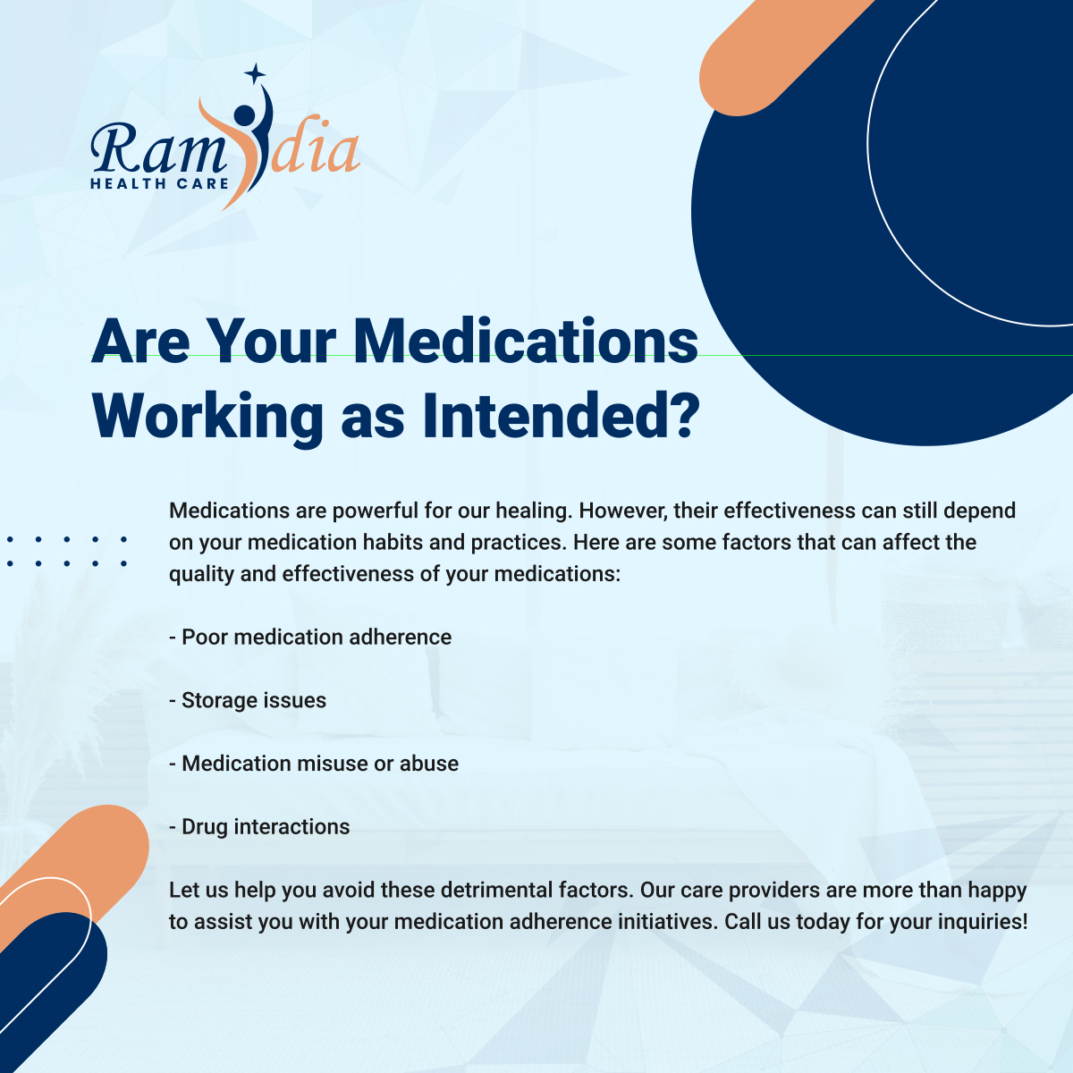 Are Your Medications Working as Intended?

#CareProviders #HomeHealthCare #MedicationsAdherence #PerthAmboyNJ
